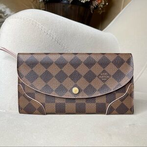Louis Vuitton LV Long Wallet Portefeuille Caissa Browns Damier Classic